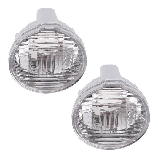 Brock Replacement Set Park Signal Front Marker Lights Compatible with 1998-2002 Firebird 10301406