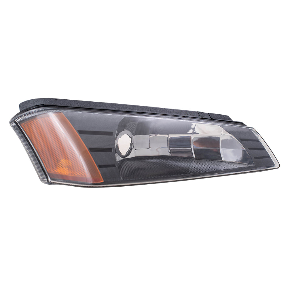 Brock Replacement Driver and Passenger Set Park Signal Front Marker Lights Compatible with 2002-2006 Avalanche Pickup Truck w/Body Cladding