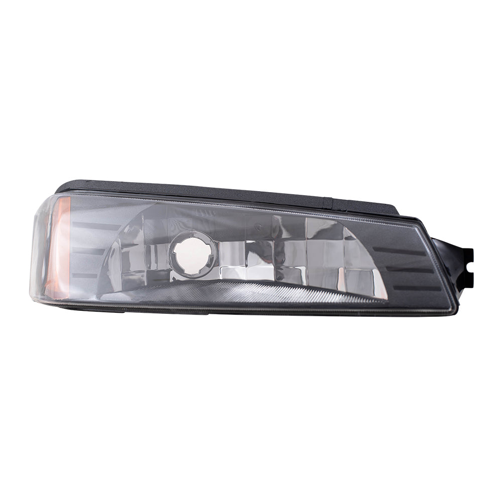 Brock Replacement Driver and Passenger Set Park Signal Front Marker Lights Compatible with 2002-2006 Avalanche Pickup Truck w/Body Cladding
