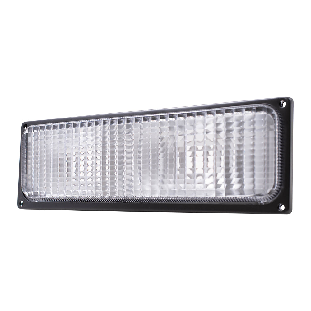Brock Replacement Passenger Park Signal Front Marker Light Compatible with 1988-1989 C/K Pickup Truck w/Dual Sealed Beam Headlight