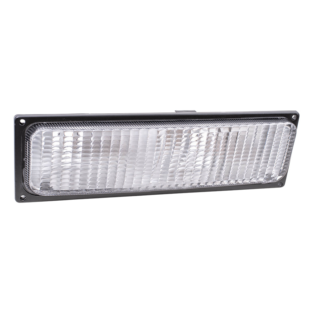 Brock Replacement Passenger Park Signal Front Marker Light Compatible with 1988-1989 C/K Pickup Truck w/Dual Sealed Beam Headlight
