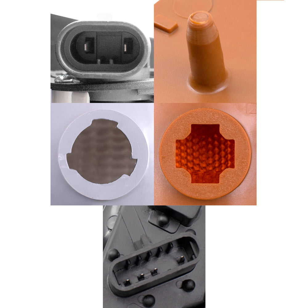 Headlights, Signal Marker Lights, Upper Side Marker Reflectors, Lower Side Marker Lights and Tail Lights 10 Piece Set Compatible with 1990-1993 C/K Trucks & 1992-1993 Suburban/Blazer