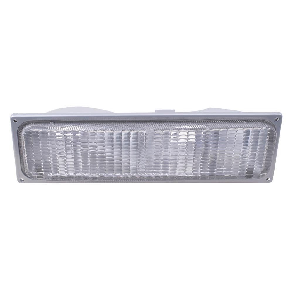 Brock Replacement Passenger Park Signal Front Marker Light Compatible with 1990-1993 C1500 C2500 K1500 K2500 Pickup Truck