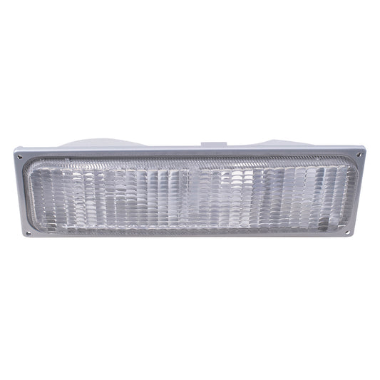 Brock Replacement Passenger Park Signal Front Marker Light Compatible with 1990-1993 C1500 C2500 K1500 K2500 Pickup Truck