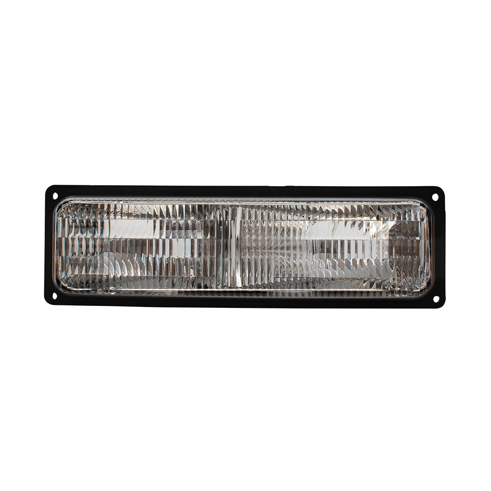 Brock Replacement Driver and Passenger Set Park Signal Front Marker Lights Compatible with 94-02 Tahoe C/K Pickup Suburban Yukon Blazer 5976837 5976838