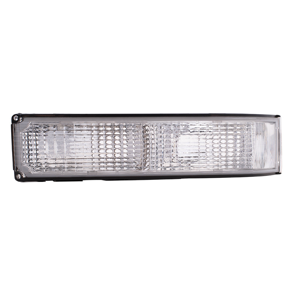 Brock Replacement Driver Park Signal Front Marker Light Compatible with 92-99 Yukon 95-99 Tahoe 92-99 Suburban 92-99 Blazer C/K Pickup Truck 5974337