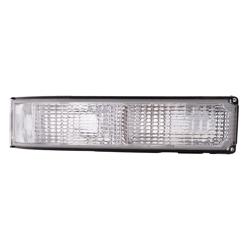 Brock Replacement Driver and Passenger Set Park Signal Front Marker Lights Compatible with 92-99 Yukon 95-99 Tahoe 92-99 Suburban 92-94 Blazer C/K Pickup Truck 5974337 5974338