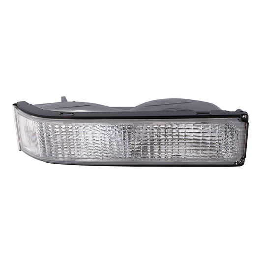 Brock Replacement Passenger Park Signal Front Marker Light Compatible with 92-99 Yukon 95-99 Tahoe 92-99 Suburban 92-94 Blazer C/K Pickup Truck 5974338
