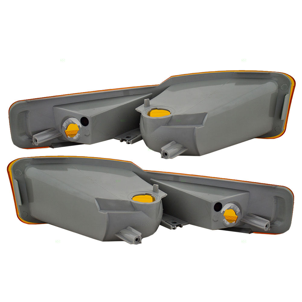 Brock Replacement Driver and Passenger Set Park Signal Side Marker Lights Compatible with 1997-1999 LeSabre 5977563 5977564
