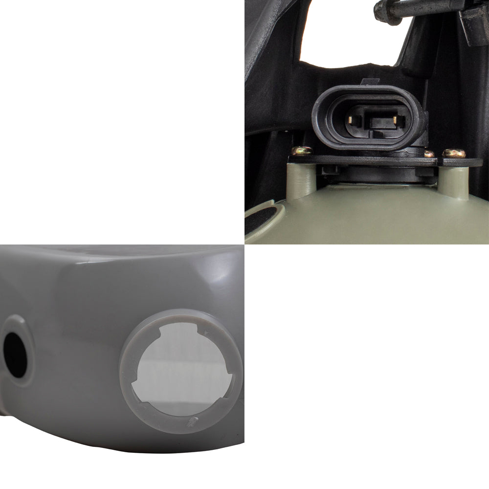 Headlight with Side Signal Light Compatible with 1999-2002 Silverado Pickup Truck 16526134 15199559
