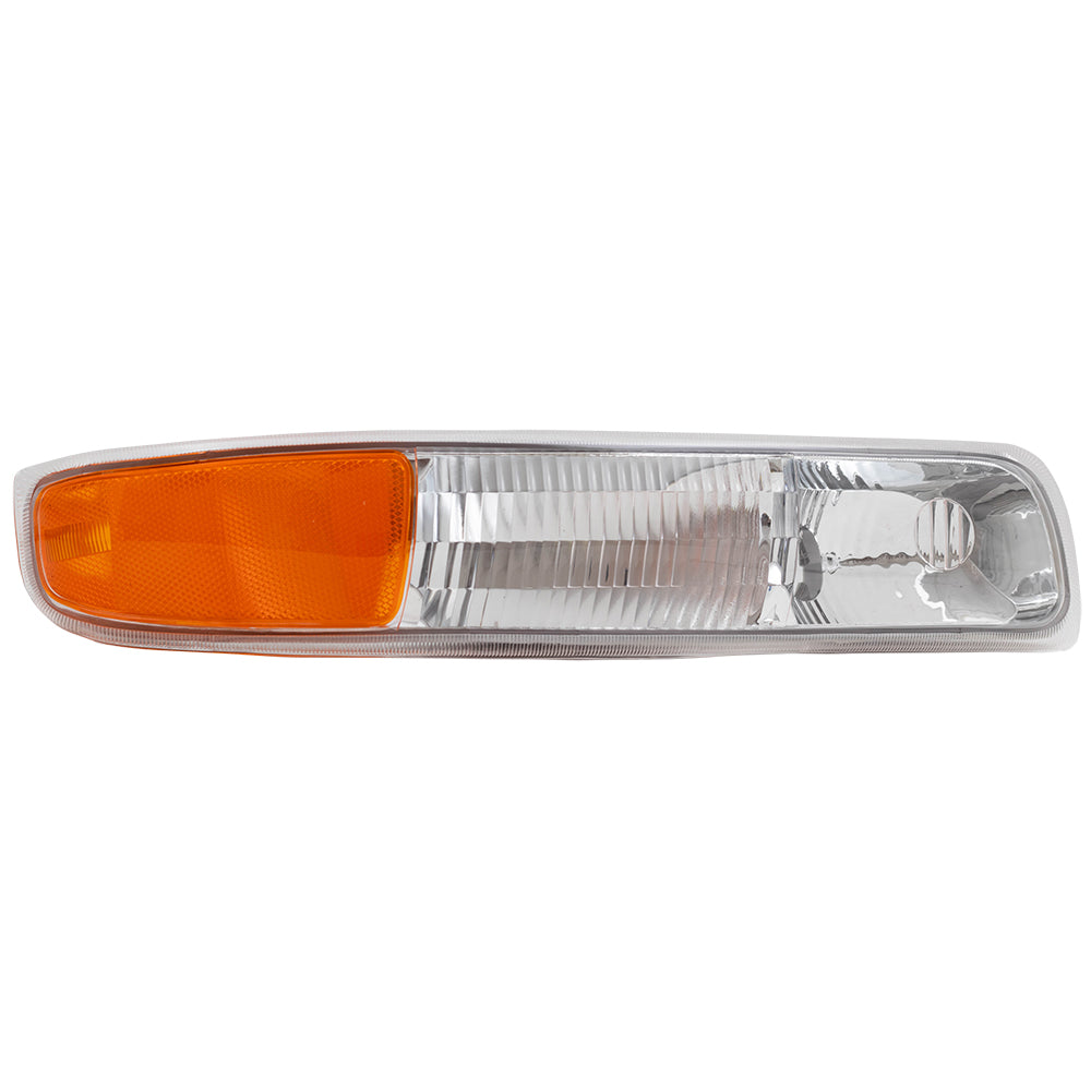 Brock Replacement Passenger Park Signal Side Marker Light Compatible with 1999-2002 Silverado Pickup Truck 15199559