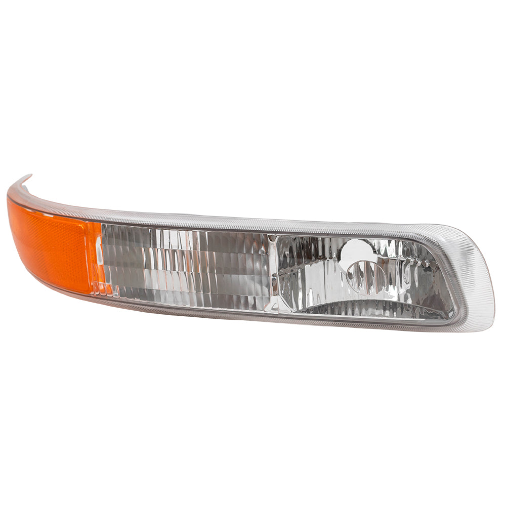 Brock Replacement Passenger Park Signal Side Marker Light Compatible with 1999-2002 Silverado Pickup Truck 15199559