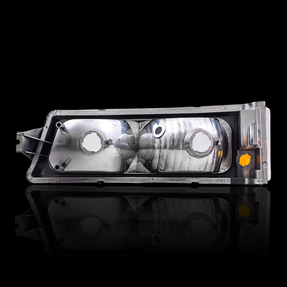 Brock Aftermarket Replacement Part Driver and Passenger Side Park Signal Marker Light Units Compatible with 2003-2006 Chevy Silverado