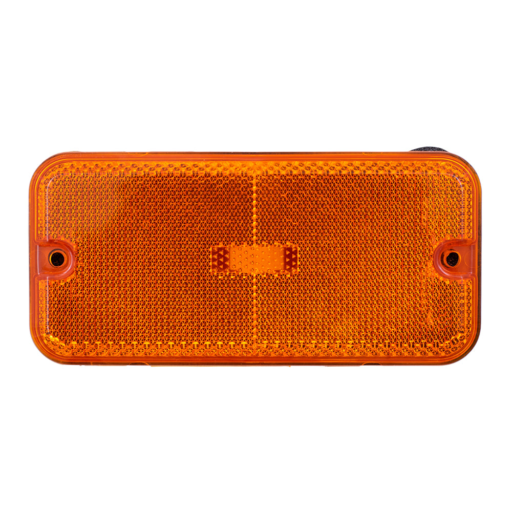 Brock Replacement Front Signal Side Marker Light Compatible with 1985-1996 G/P Van Early Design 915489