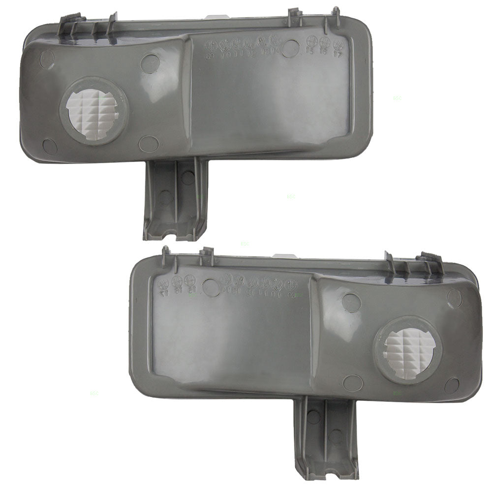 Brock Replacement Driver and Passenger Set Park Signal Front Marker Lights Compatible with 1981-1982 C/K Pickup Truck Suburban Blazer Jimmy