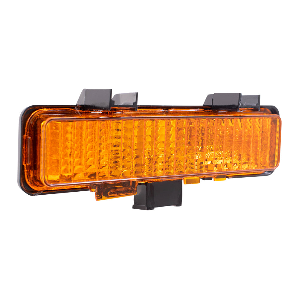 Brock Replacement Driver Park Signal Front Marker Light Compatible with 1982-1993 S10 S15 Pickup Truck 5976643