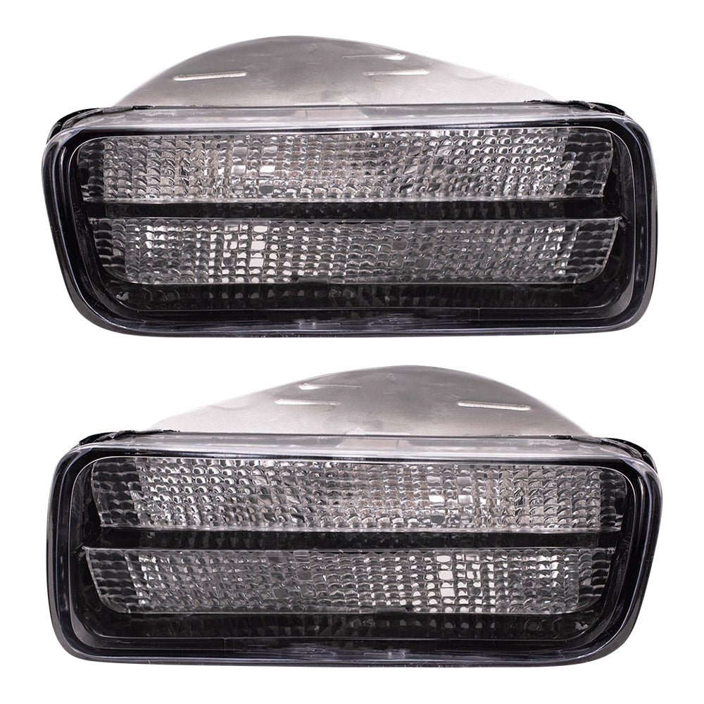 Brock Replacement Driver and Passenger Side Park Signal Marker Light Units Compatible with 1985-1987 Camaro Z28 & 1988-1992 Camaro