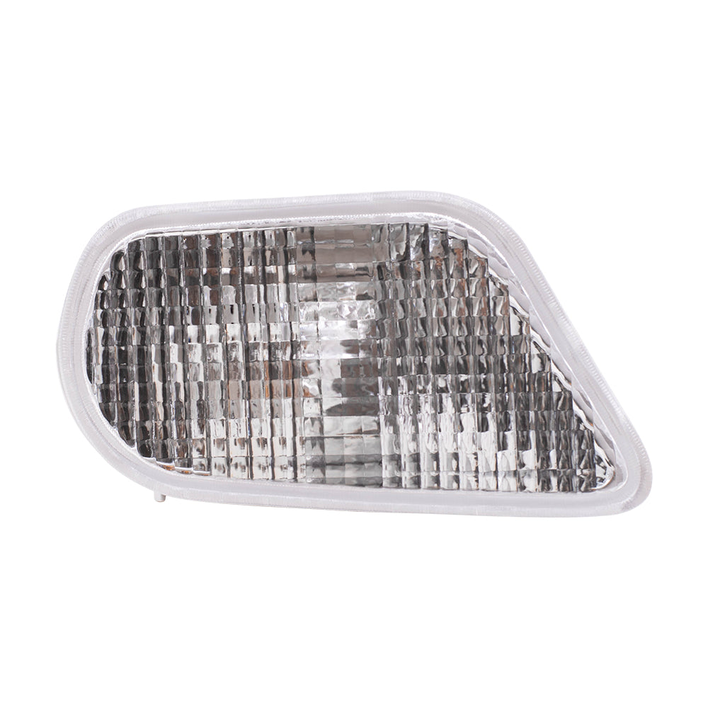 Brock Replacement Driver and Passenger Set Park Signal Front Marker Lights Compatible with 1998-2002 Trans Am 10301405 10301404