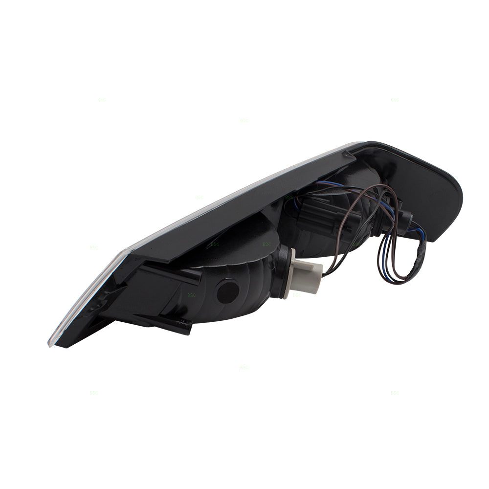 Brock Replacement Driver and Passenger Set Park Signal Front Marker Lights w/ Black Bezels Compatible with 2004-2012 Colorado Canyon Pickup Truck