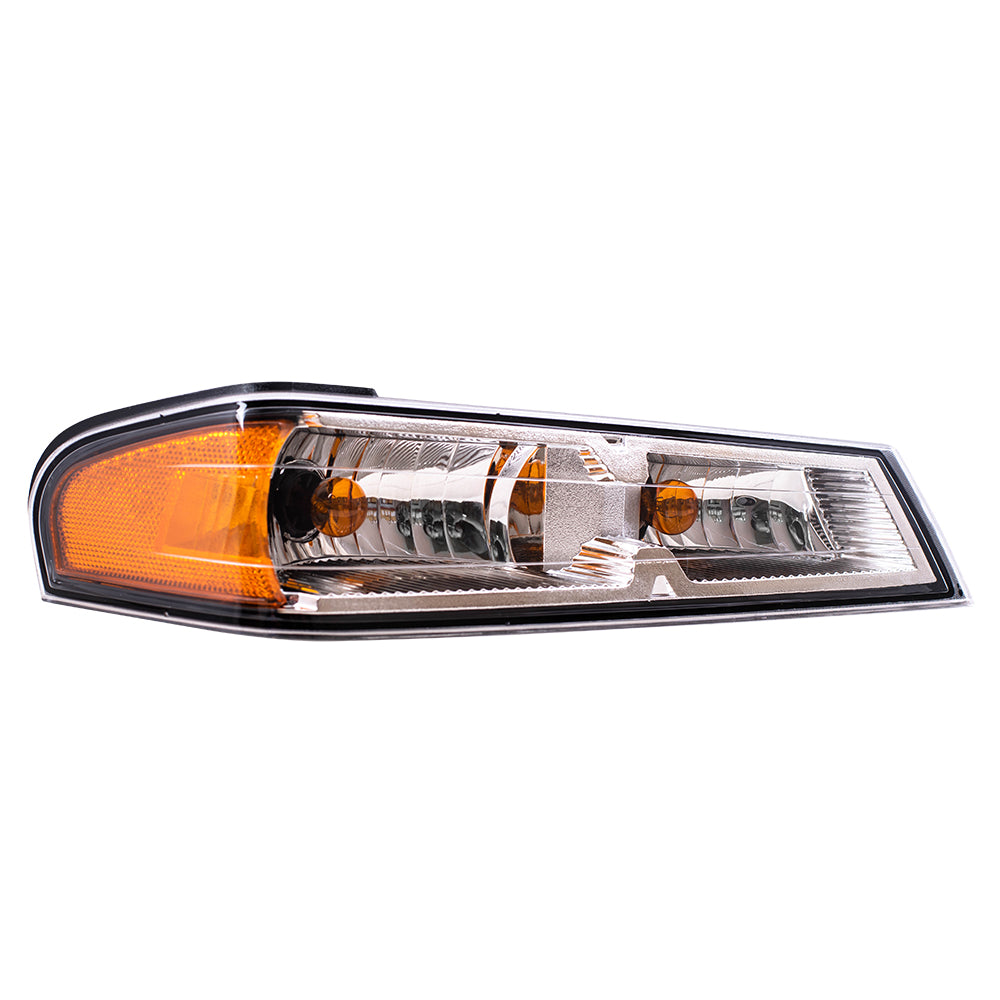 Brock Replacement Driver and Passenger Set Park Signal Side Marker Light Compatible with 2005-2008 Colorado Pickup Truck