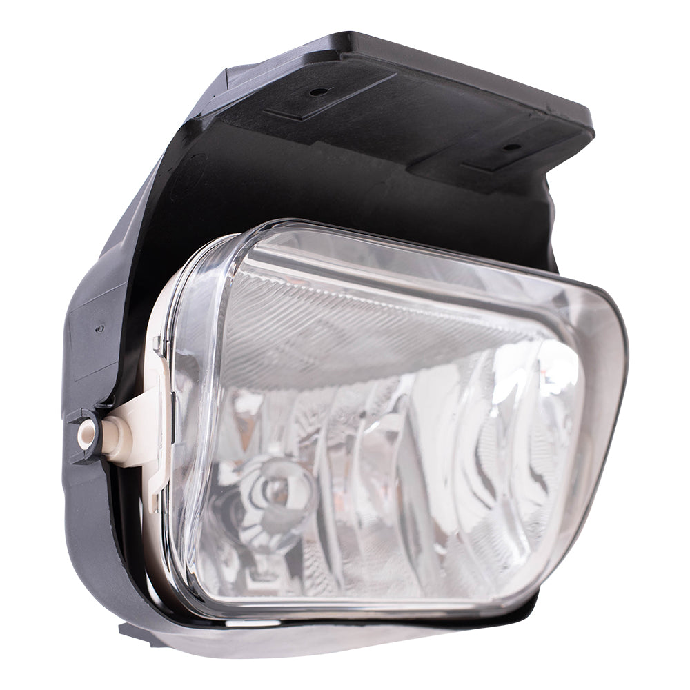Brock Replacement Driver and Passenger Set Fog Lights Compatible with 2003-2004 Silverado Avalanche Pickup Truck 15190982 15190983