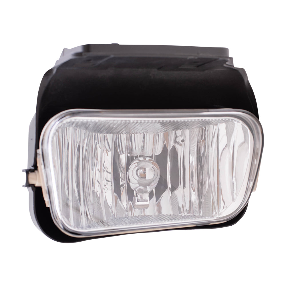 Brock Replacement Driver and Passenger Set Fog Lights Compatible with 2003-2004 Silverado Avalanche Pickup Truck 15190982 15190983