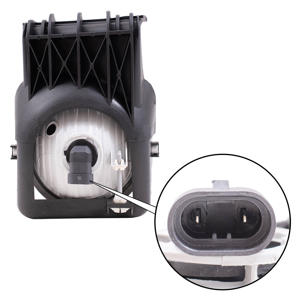 Brock Replacement Passenger Fog Light Compatible with 2003-2004 Sierra Pickup Truck 15190985