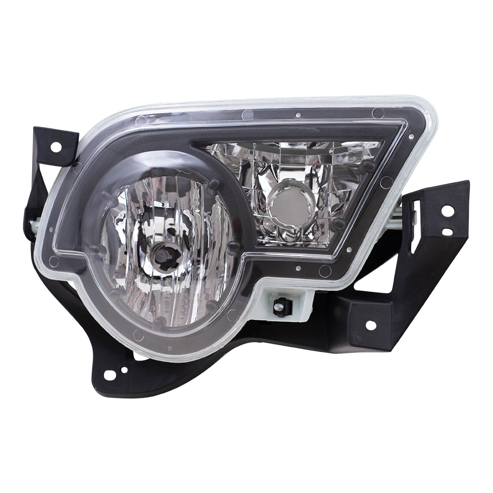 Brock Replacement Passenger Fog Light Compatible with 2002-2006 Avalanche Pickup Truck with Body Cladding 15040362