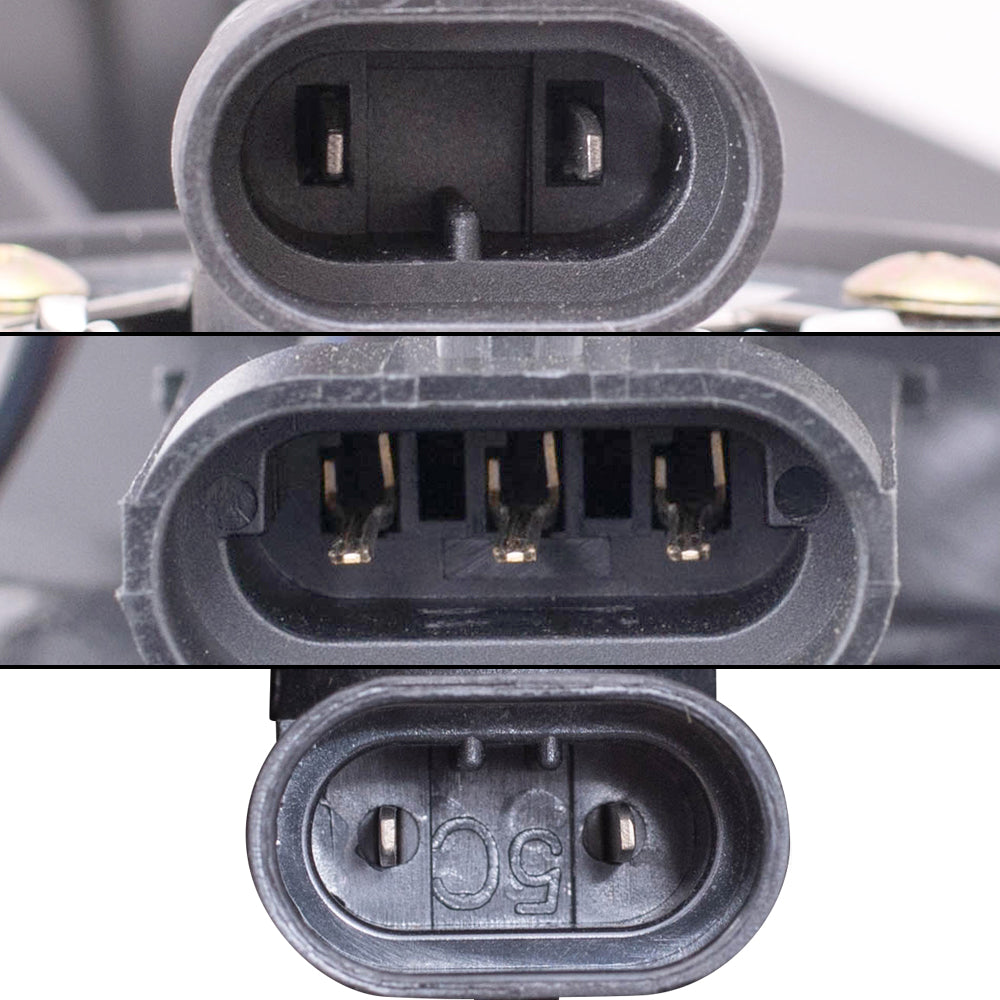 Brock Replacement Driver and Passenger Side Headlights, Park Signal Lights and Fog Lights 6 Piece Set Compatible with 2004-2012 Colorado/Canyon