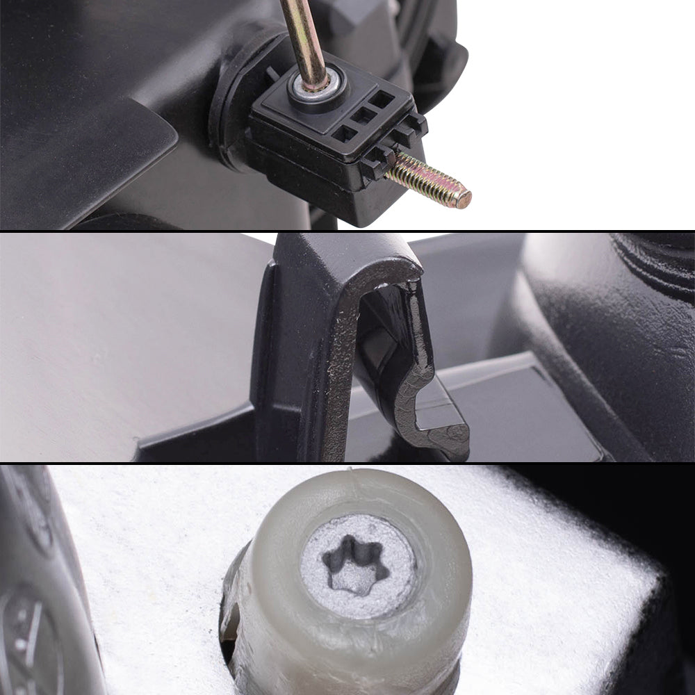 Brock Replacement Driver and Passenger Side Headlights, Park Signal Lights and Fog Lights 6 Piece Set Compatible with 2004-2012 Colorado/Canyon