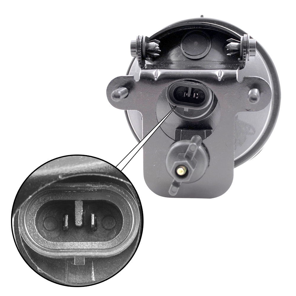 Brock Replacement Driver and Passenger Set Round Fog Lights Compatible with 2000-2006 Tahoe Suburban Z71 16530218