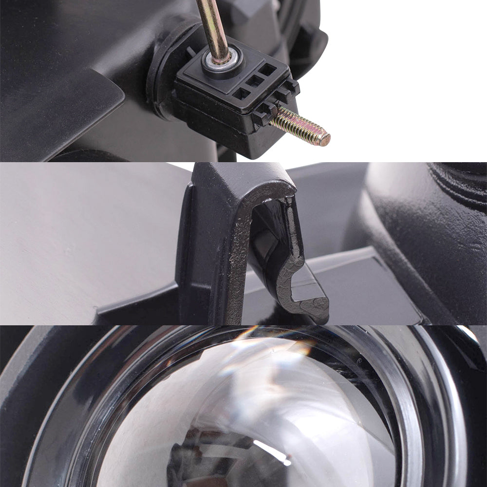 Brock Replacement Driver and Passenger Side Headlights, Park Signal Lights and Fog Lights 6 Piece Set Compatible with 2005-2008 Colorado with Xtreme Package ONLY