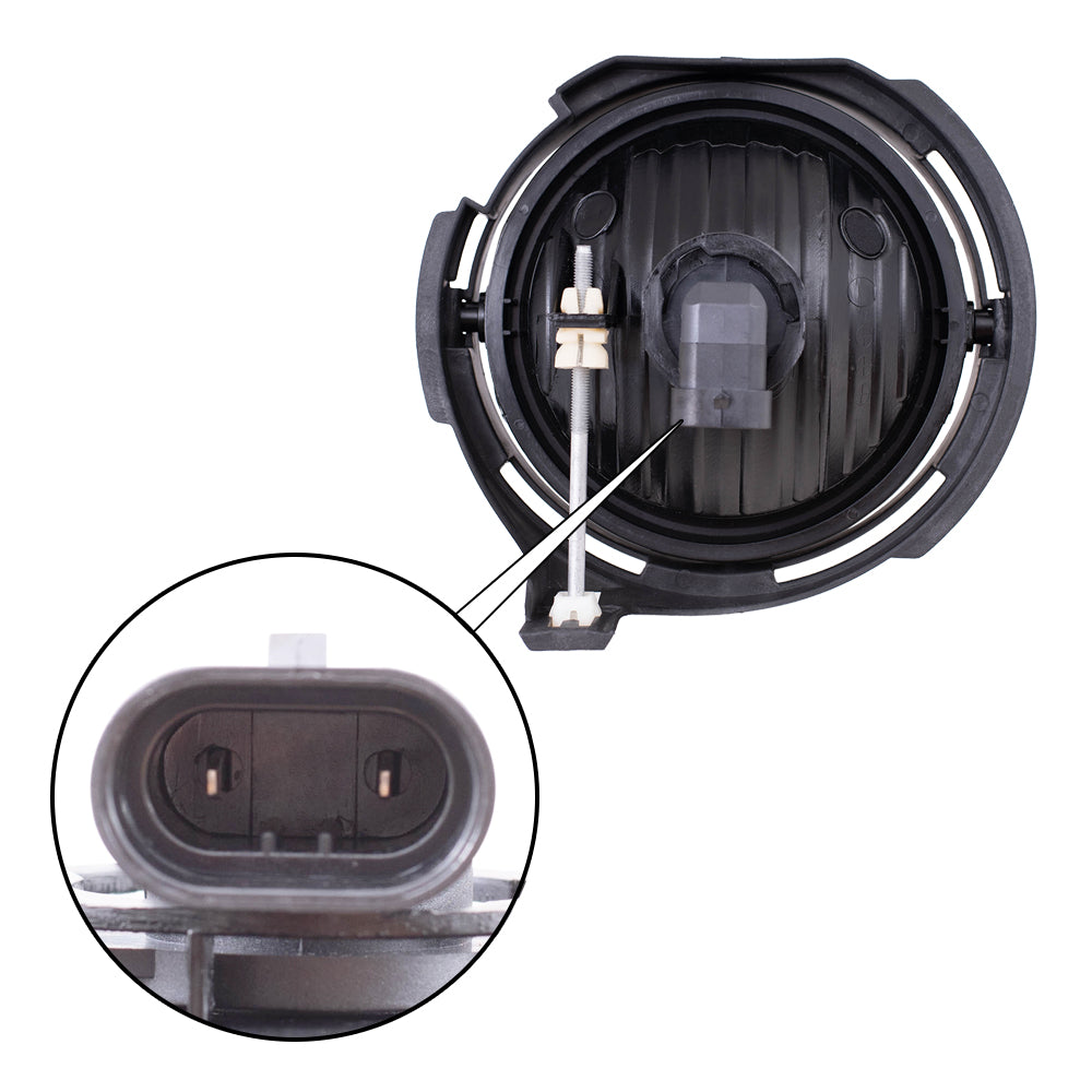 Brock Replacement Passenger Fog Light Compatible with 2006-2011 HHR 15813308
