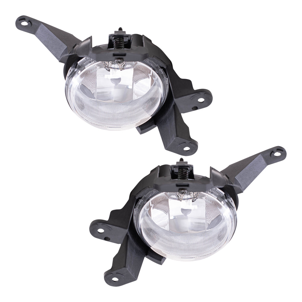 Brock Replacement Driver and Passenger Set Fog Lights Compatible with 2011-2014 Cruze 95169824 95169825