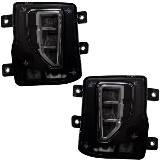 Brock Replacement Driver and Passenger Fog Lights Compatible with 2016-2018 Silverado 1500 2019 Silverado 1500 LD  84000613 84000614