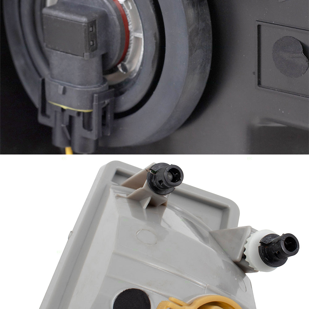 Brock Replacement Driver and Passenger Side Halogen Combination Headlights and Rectangle Fog Lights 4 Piece Set Compatible with 2007-2013 Silverado 1500 & 2007-2014 Silverado 2500/3500