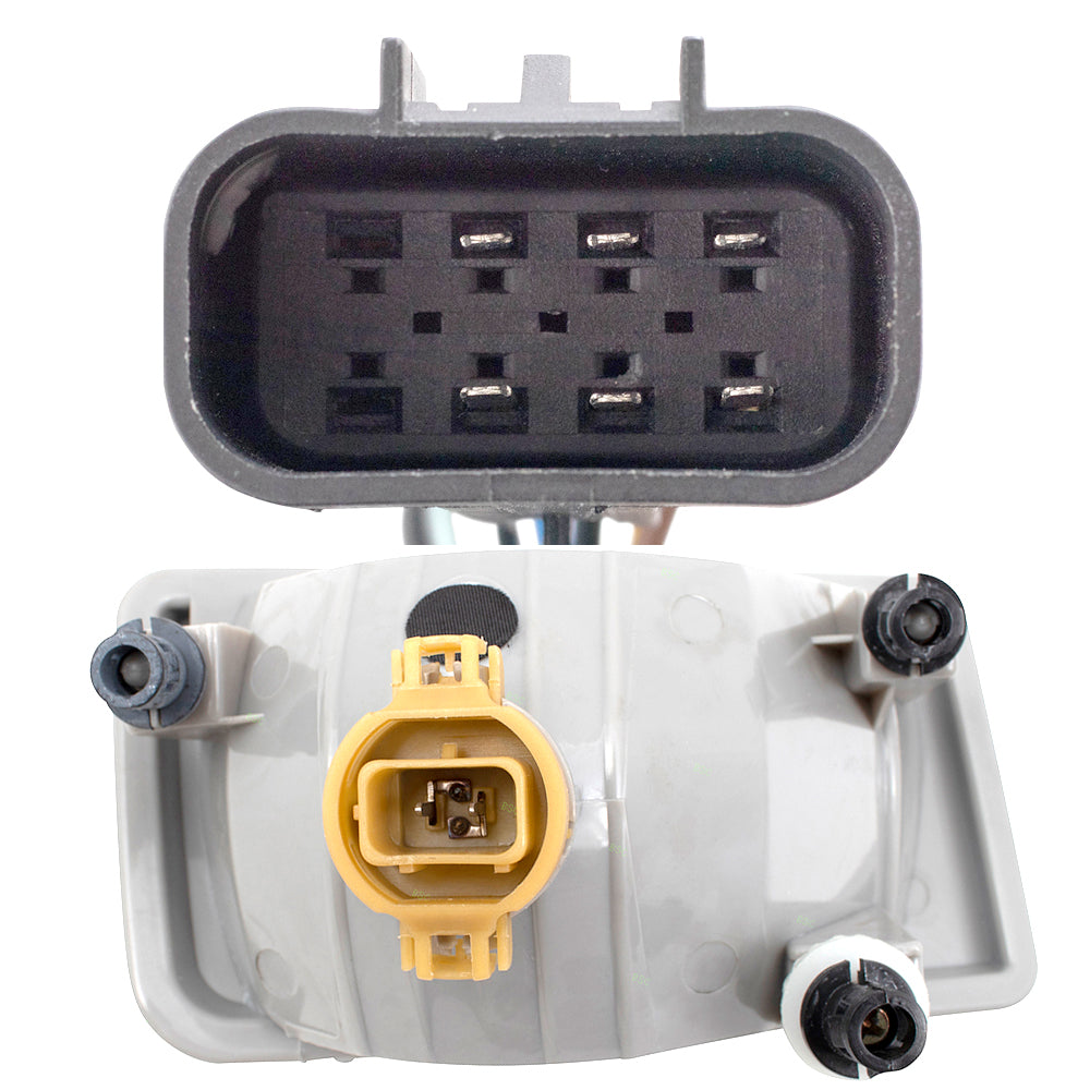 Brock Replacement Driver and Passenger Side Halogen Combination Headlights and Rectangle Fog Lights 4 Piece Set Compatible with 2007-2013 Silverado 1500 & 2007-2014 Silverado 2500/3500