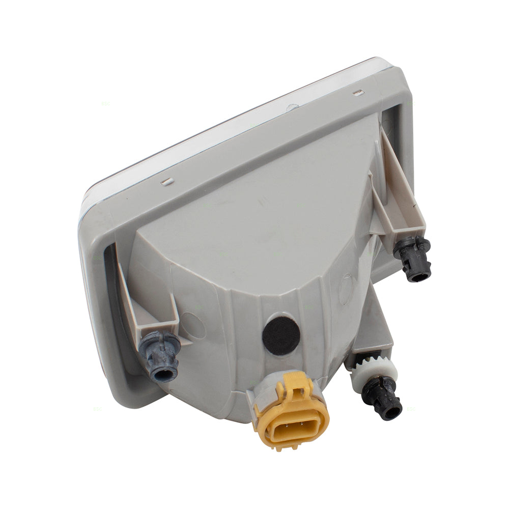 Brock Replacement Driver & Passenger Side Rectangle Fog Light Assemblies Compatible with 2007-2015 Silverado 1500/ 2007-2014 Silverado 2500/3500 & 2007-2013 Avalanche/ 2007-2015 Suburban/Tahoe