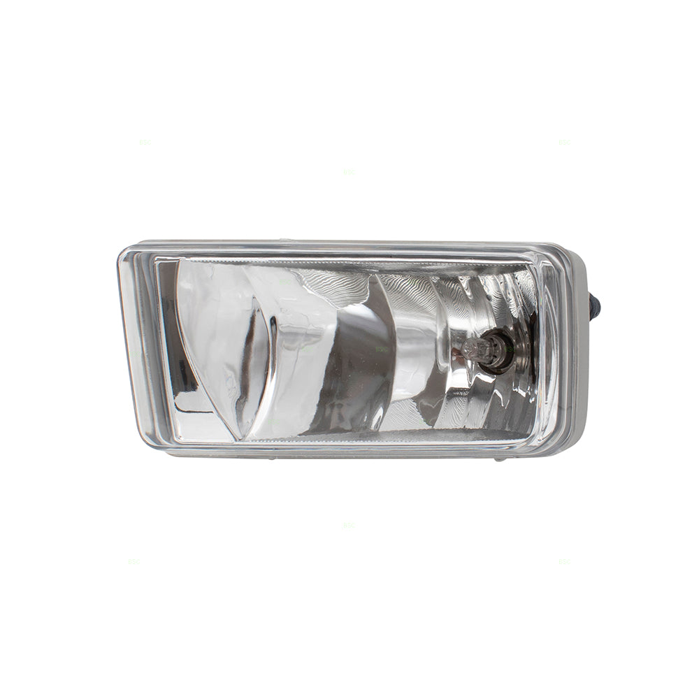 Brock Replacement Driver Side Rectangle Fog Light Assembly Compatible with 2007-2015 Silverado 1500/ 2007-2014 Silverado 2500/3500 & 2007-2013 Avalanche/ 2007-2015 Suburban/Tahoe
