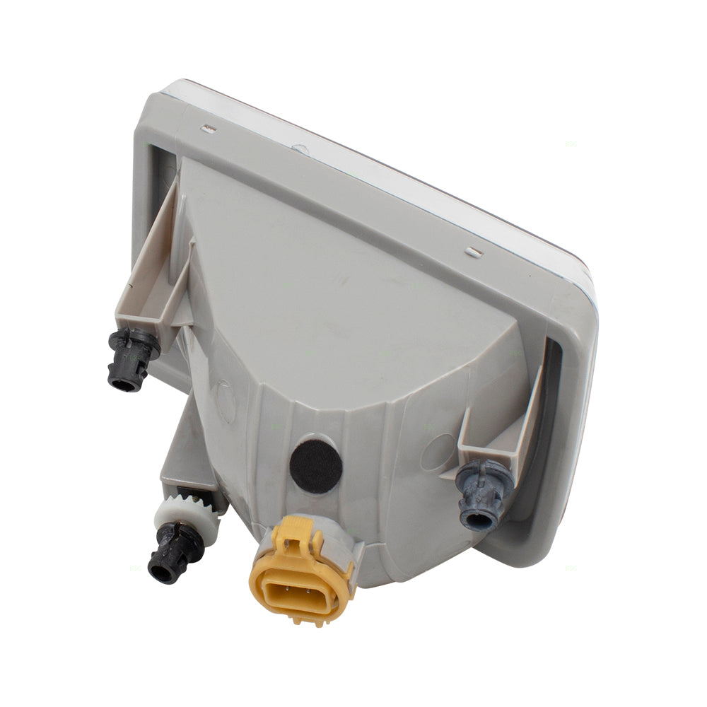 Brock Replacement Passenger Side Rectangle Fog Light Assembly Compatible with 2007-2015 Silverado 1500/ 2007-2014 Silverado 2500/3500 & 2007-2013 Avalanche/ 2007-2015 Suburban/Tahoe