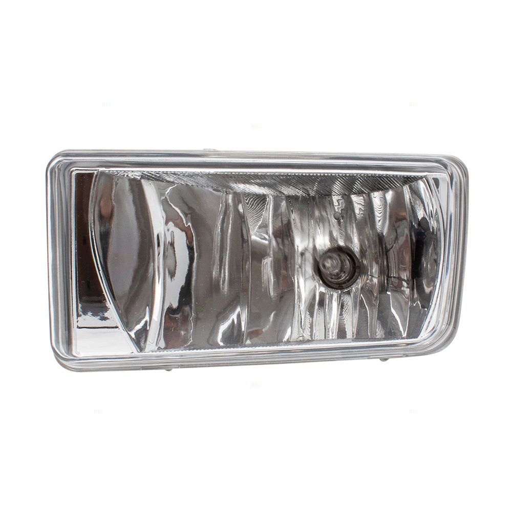 Brock Replacement Driver Side Rectangle Fog Light Assembly Compatible with 2007-2015 Silverado 1500/ 2007-2014 Silverado 2500/3500 & 2007-2013 Avalanche/ 2007-2015 Suburban/Tahoe