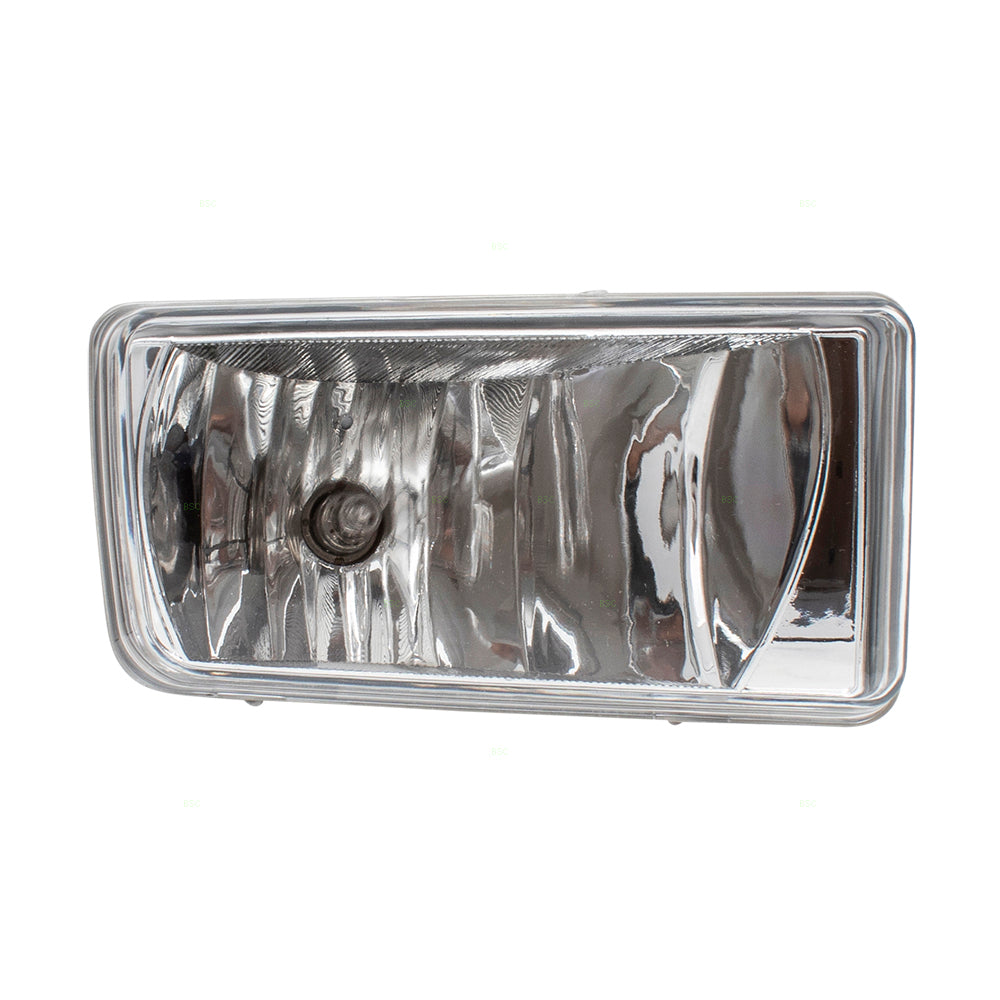 Brock Replacement Passenger Side Rectangle Fog Light Assembly Compatible with 2007-2015 Silverado 1500/ 2007-2014 Silverado 2500/3500 & 2007-2013 Avalanche/ 2007-2015 Suburban/Tahoe
