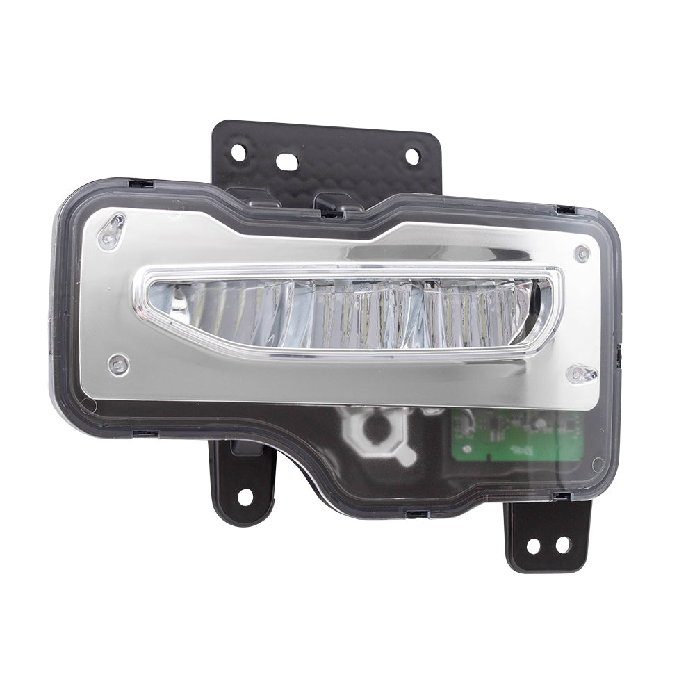 Brock Replacement Driver and Passenger Set Fog Lights Compatible with 16-18 Sierra 1500 19 1500 Limited Pickup