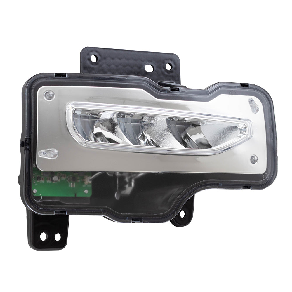 Brock Replacement Driver and Passenger Set Fog Lights Compatible with 16-18 Sierra 1500 19 1500 Limited Pickup