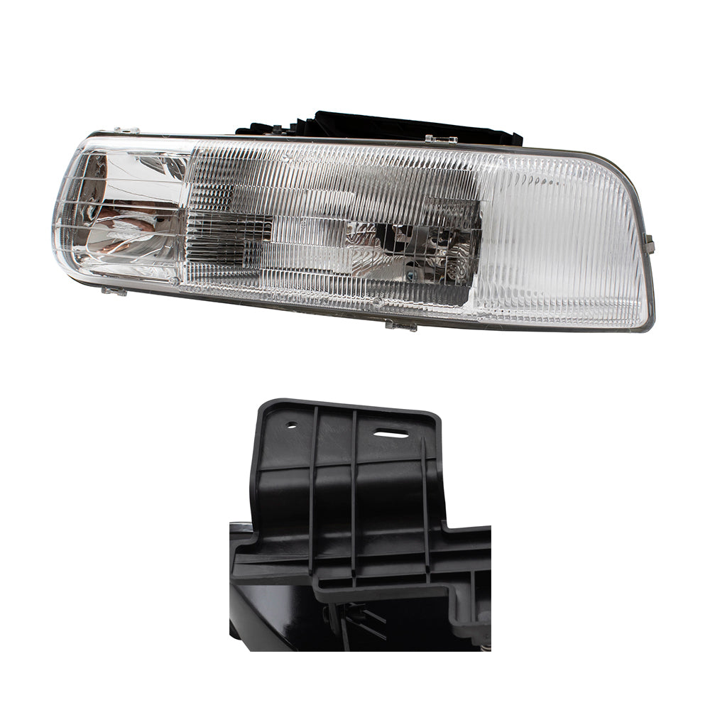 Headlights with Fog Lamps Compatible with 2000-2006 Tahoe Suburban 1999-2002 Silverado Pickup Truck
