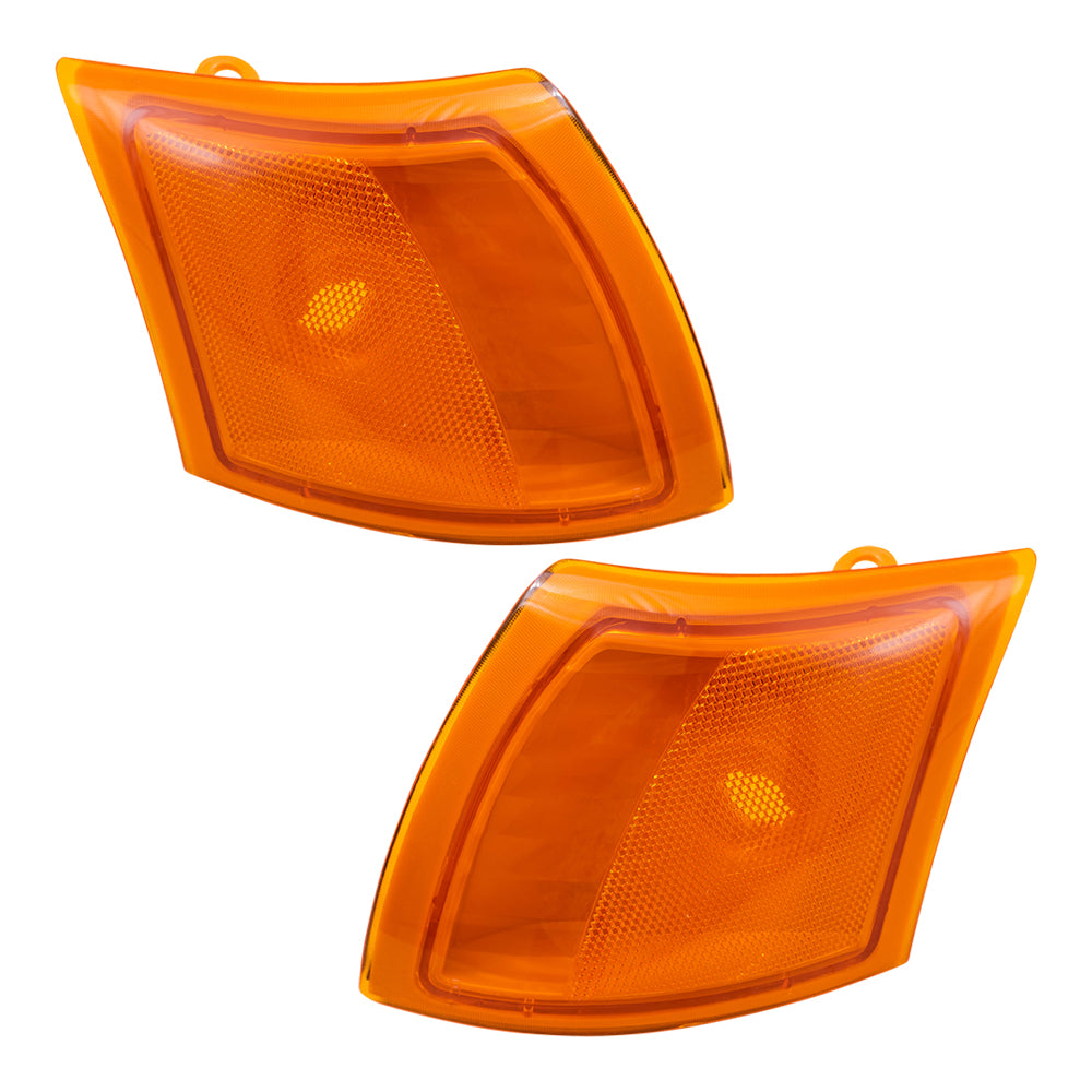 Brock Replacement Driver and Passenger Set Signal Side Marker Lights Compatible with 2002-2005 Vue 22700024 22700025