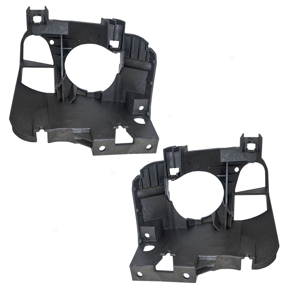 Brock Replacement Driver and Passenger Set Headlights Brackets Compatible with Cobalt G5 16532519 16532520