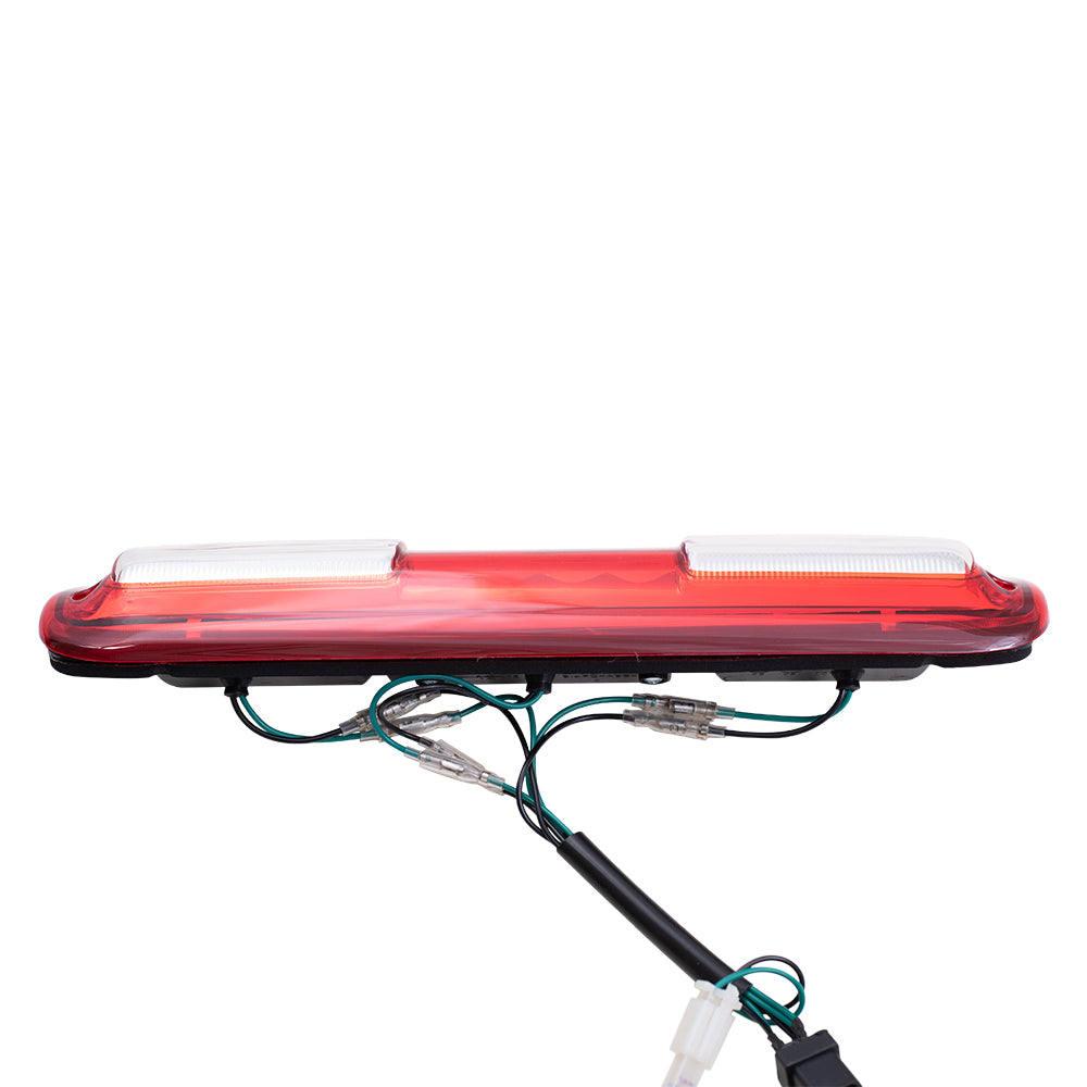 Brock Replacement Third 3rd Brake CHMSL Center High Mount Stop Light Performance Lamp with Red & Clear Lens Compatible with 99-06 Silverado Sierra Pickup Truck