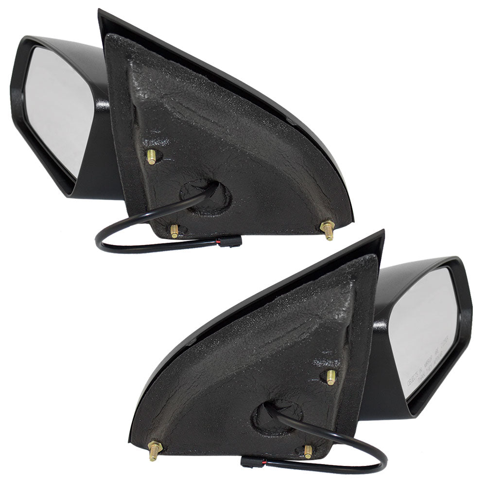 Brock Replacement Driver and Passenger Set Power Side Door Mirrors Compatible with 2003-2007 Ion Coupe 10363818 10363819