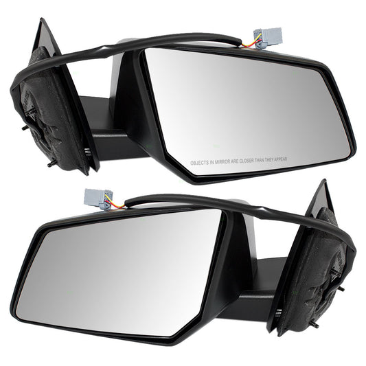Brock Replacement Driver and Passenger Set Power Side Door Mirrors Compatible with Traverse Acadia/Acadia Limited Outlook 23453775 23453776